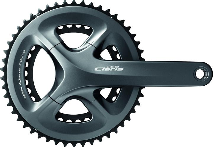 Actual product image Shimano Claris FC-R2000 crankset 2x8-speed 50-34T (170 mm)