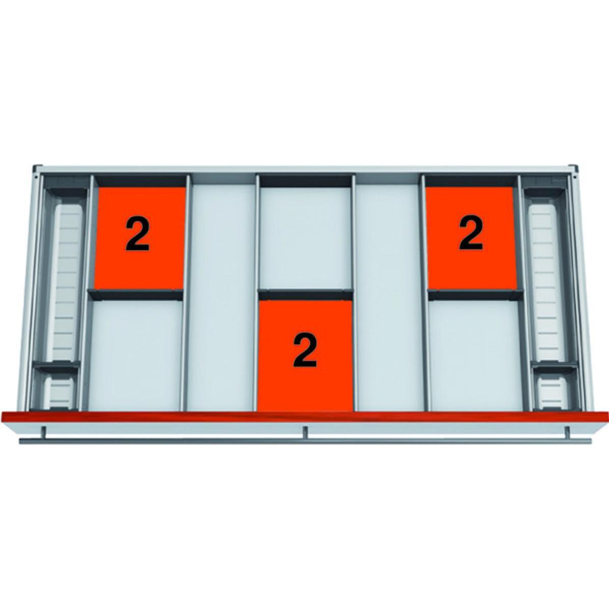 Blum Fach-Set ORGA-LINE für TANDEMBOX antaro, Besteckkasten, Grau