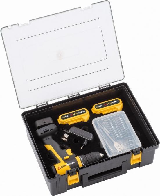 Immagine prodotto Powerplus Trapano a percussione brushless 20V 30Nm - incluse 2 batterie 20V 1.5Ah - 362 Acc.