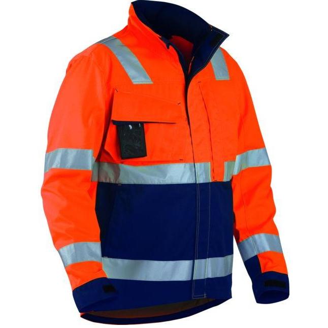 Blakläder, Arbeitsjacke, Warnschutz-Jacke, orange / marineblau, Unisex-Grösse: M (M)