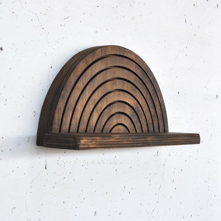 Immagine prodotto Hanah Home Half-Circle Wooden Wall Shelf (31 x 9 x 16 cm)