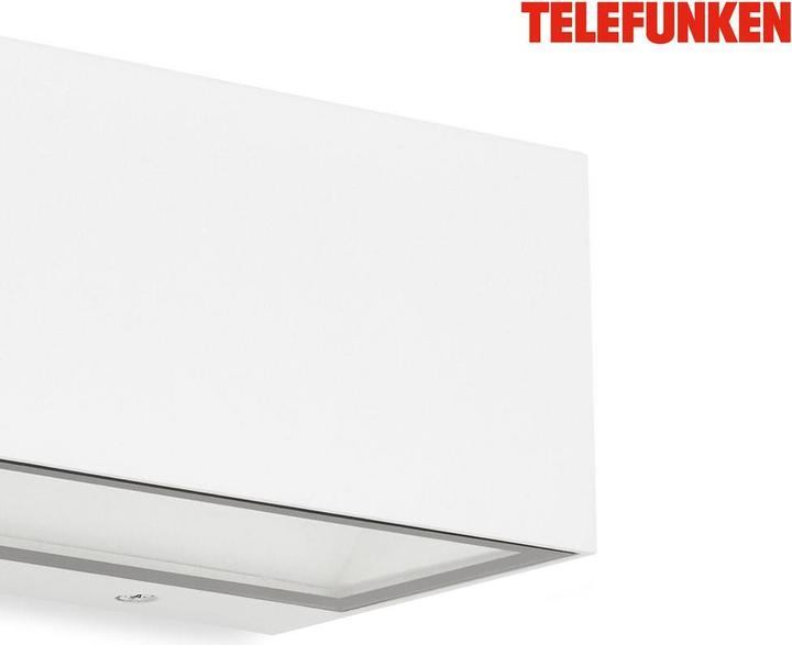 Image du produit Telefunken Applique murale LED d'extérieur, blanc, 1xLED platine/12W (1300 lm, IP44)