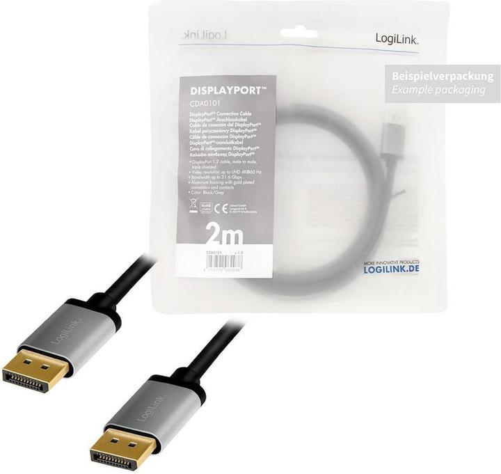 Actual product image LogiLink DisplayPort – DisplayPort (1 m, DisplayPort, 1.2)