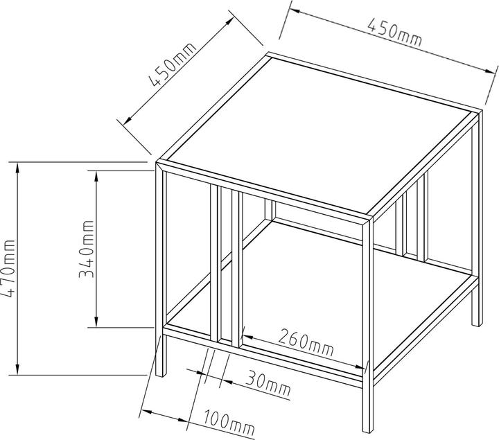 Produktbild En.Casa Kumlinge (45 x 45 x 47 cm)