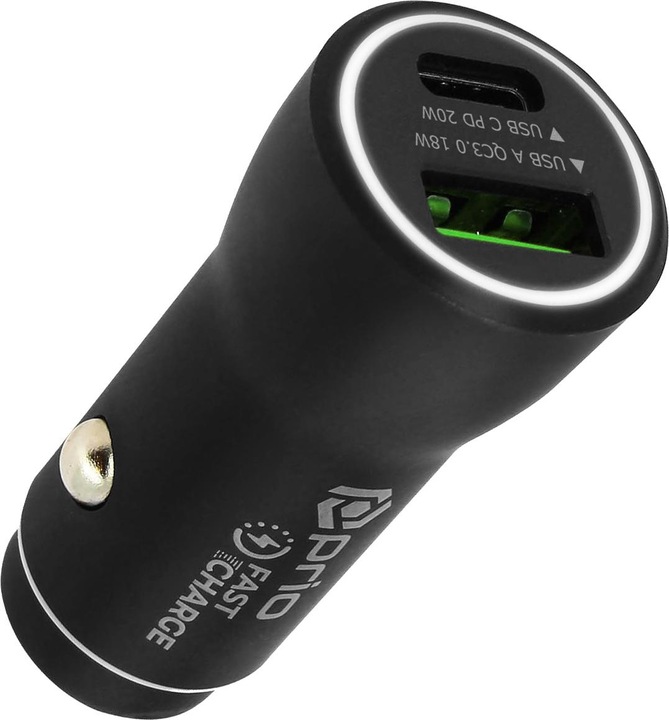 Image du produit prio Chargeur allume-cigare 4.8 USB/USB-C