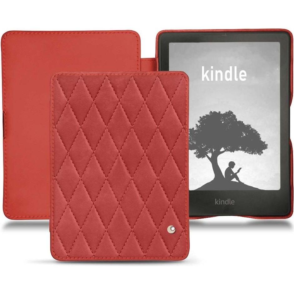 Noreve Lederschutzhülle horizontal (Kindle Signature Edition), Tablet Hülle, Rot