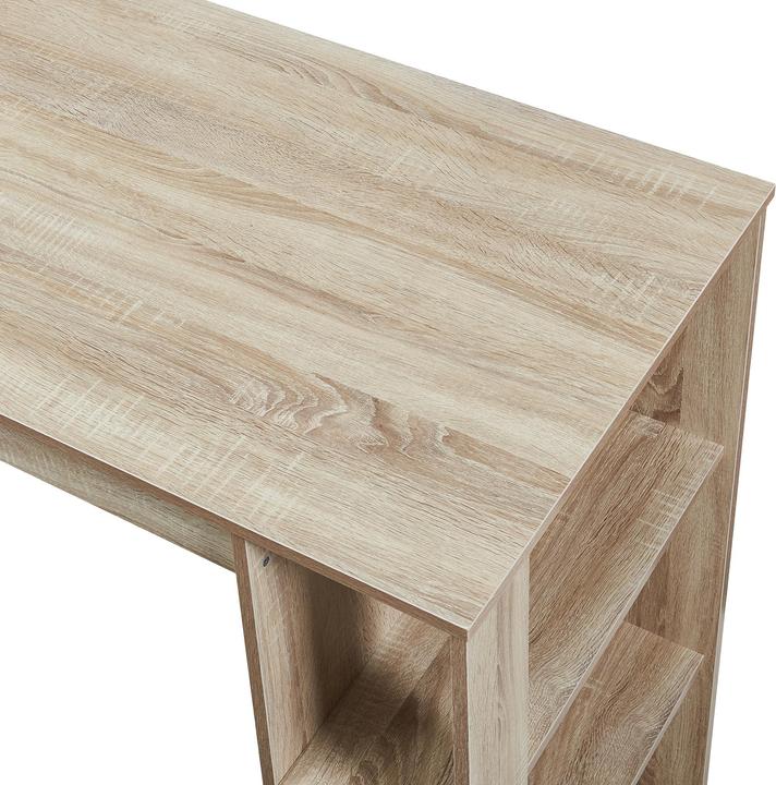 Produktbild En.Casa Bartisch Danderyd 120x60x106 cm mit 3 Ablagefächern Eicheoptik