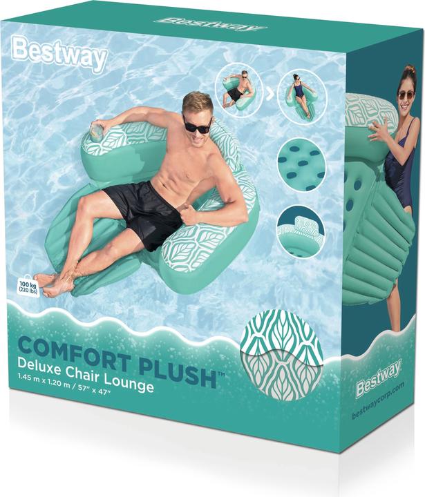Image du produit Bestway Fauteuil de piscine Comfort Plush™ Deluxe 145 x 120 cm