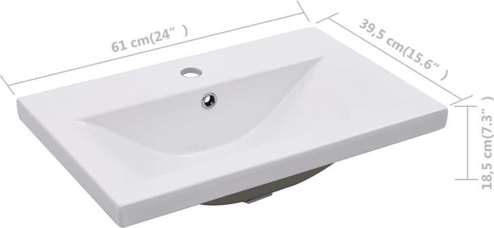 Produktbild vidaXL Becken (395 mm, 610 mm)