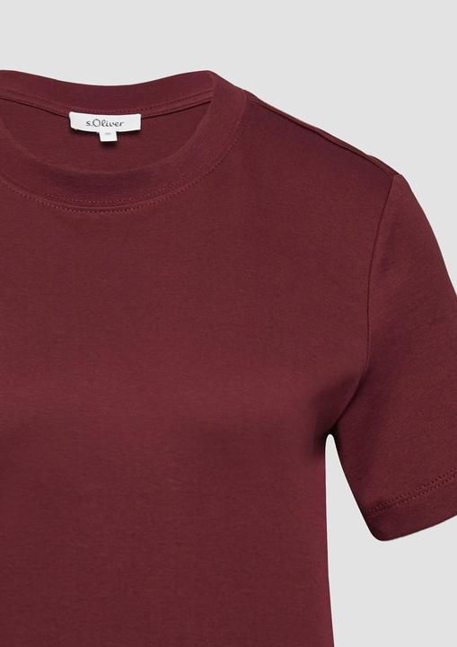 Produktbild S.Oliver T-Shirt Verkürztes T-Shirt aus Interlockjersey (46)