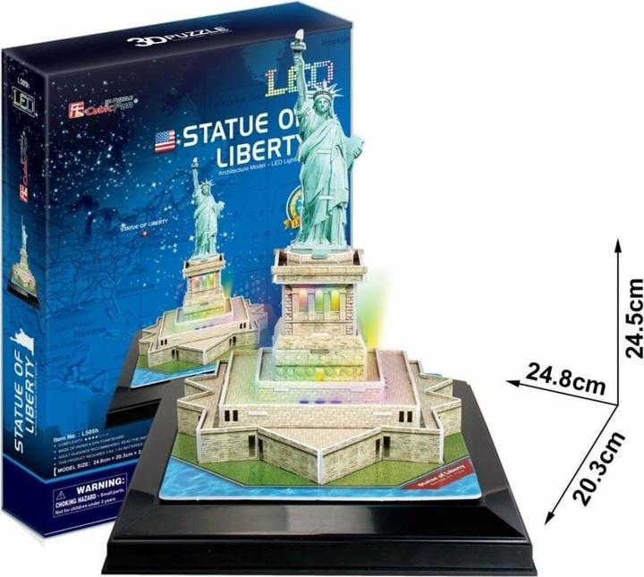 Produktbild Cubicfun 3D Puzzle Freiheitsstatue (Licht) (37 Teile)