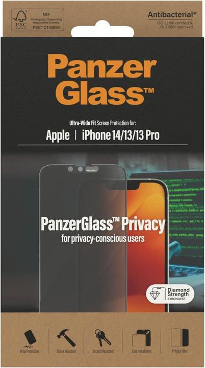 Image du produit PanzerGlass Ultra-Wide Fit (1 pcs, Apple iPhone 13, Apple iPhone 13 Pro, Apple iPhone 14)