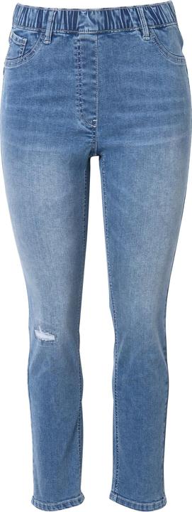 Produktbild Ulla Popken Jeans Sienna, Destroy-Effekt, schmales Bein, Komfortbund (52)