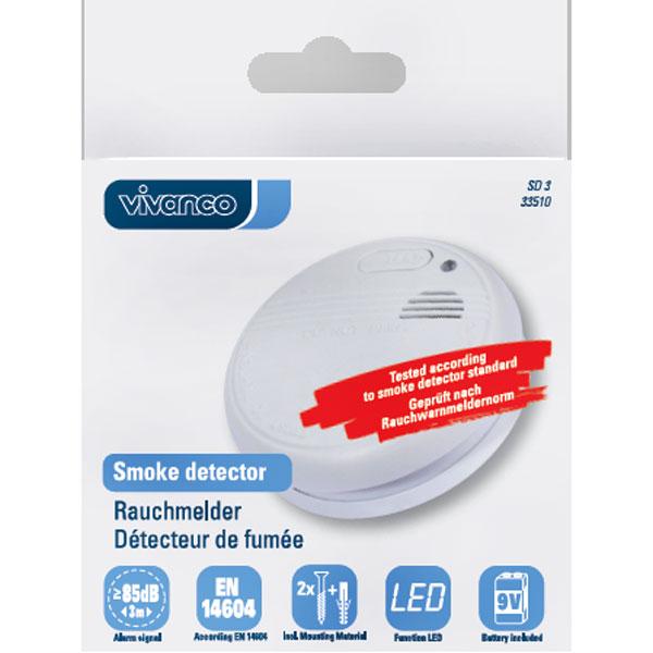 Actual product image Vivanco smoke detector SD 3 (33510)