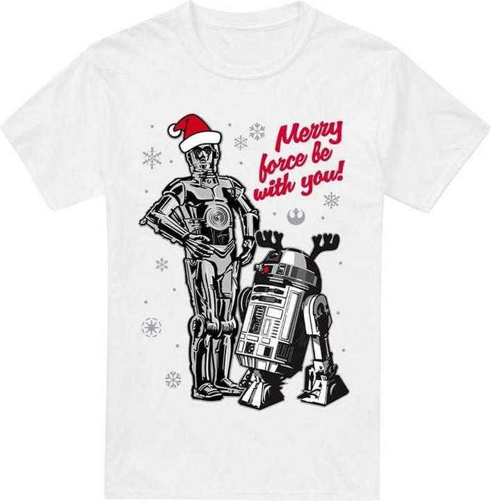 Produktbild Star Wars Merry Christmas Droids TShirt (L)