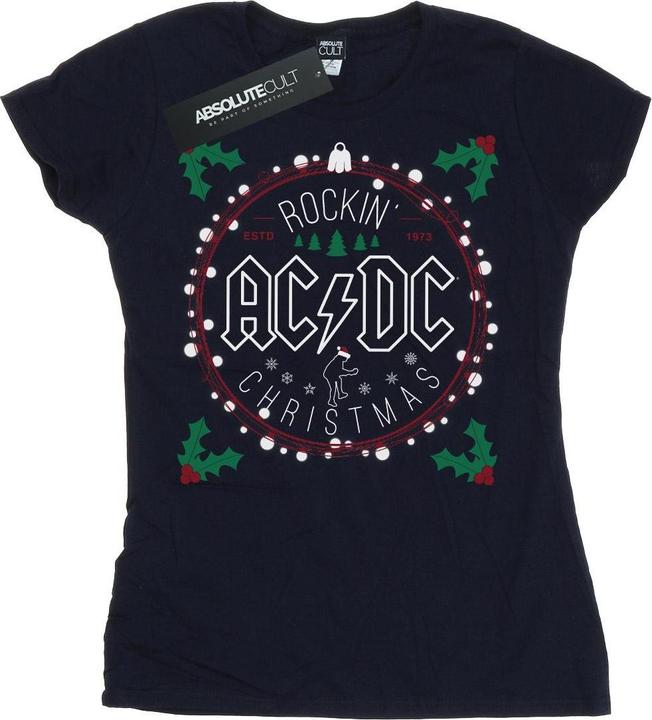 Produktbild AC/DC Weihnachtskreis TShirt aus Baumwolle (S)
