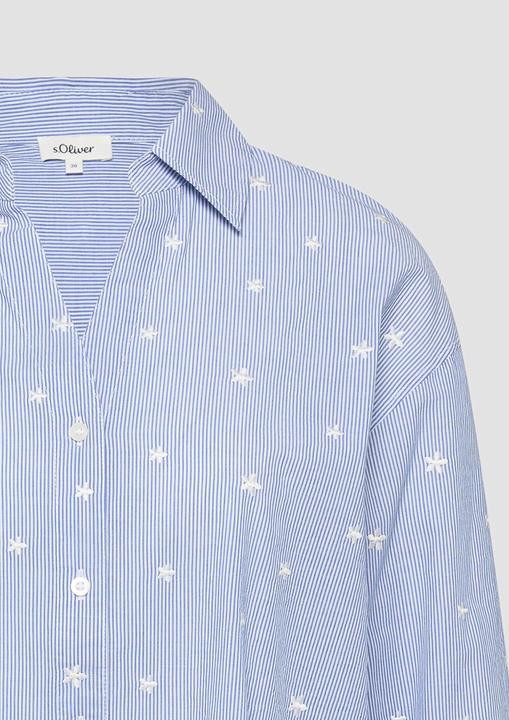 Immagine prodotto s.Oliver Bestickte Baumwollbluse mit Turn-up (38)