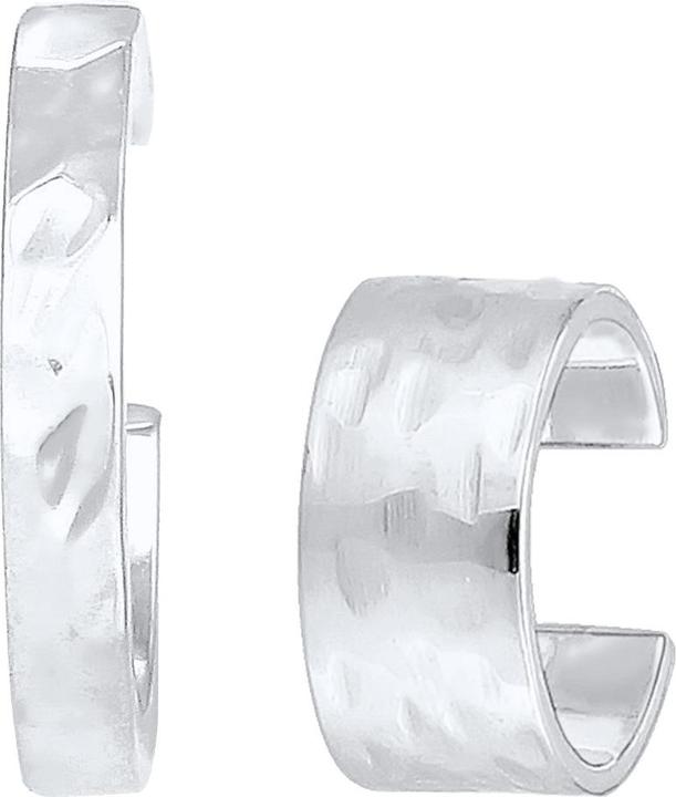 Image du produit Elli Boucles d'oreilles Earcuff Set Geo Look Martelé Organic 925 Silver (Argent sterling 925)