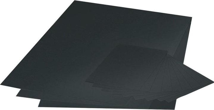 Produktbild Folia Scherenschnittpapier gummiert schwarz 105 g/qm 20 Bogen (105 g/m², 20x)