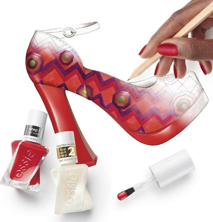 Produktbild Essie Gel Couture (gel couture matte top coat, Gel-Effekt Nagellack)