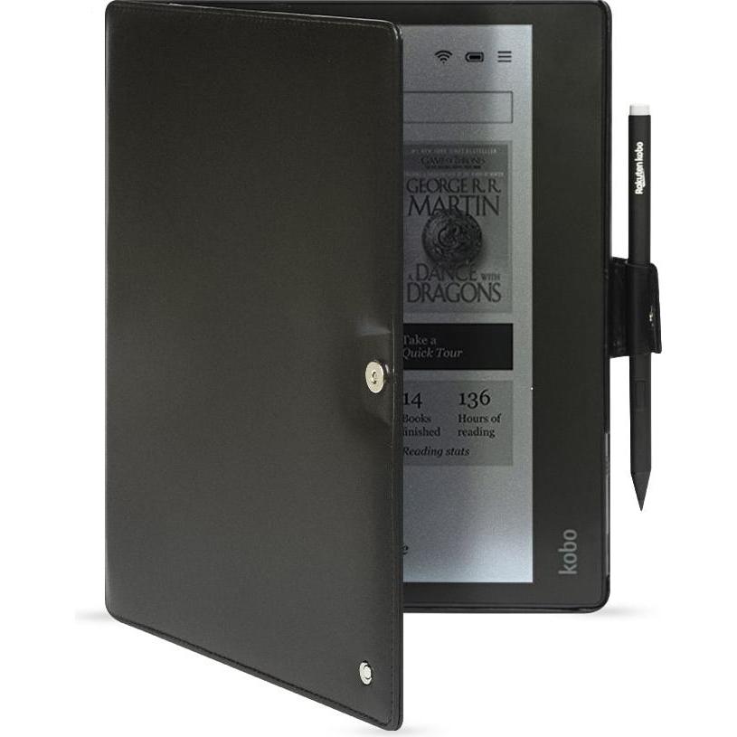 Thumbnail - Noreve Lederschutzhülle horizontal (Kobo Elipsa 2E), Tablet Hülle, Grün