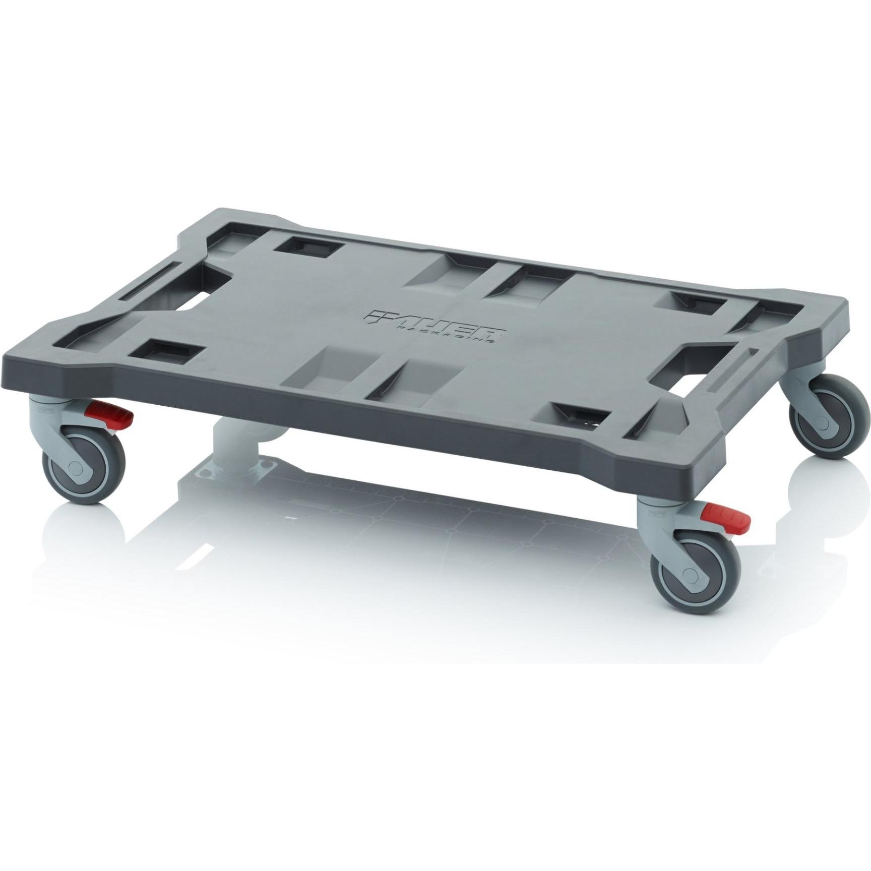 Auer Packaging, Carrello di trasporto, Carrello da trasporto AUER Cassetta porta attrezzi 600 x 400 mm 250 kg di portata grigio ( TB TR 64 (250 kg)