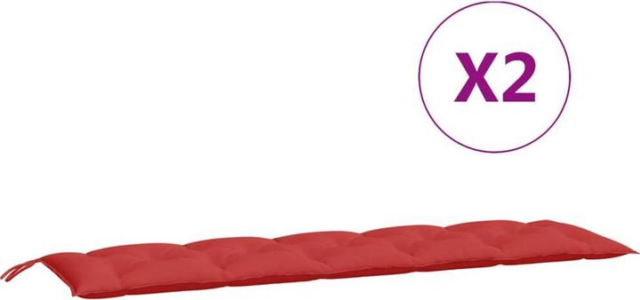 Immagine prodotto vidaXL Cuscini per panca da giardino 2 pezzi. Tessuto O x Ford (180 x 50 x 7 cm)