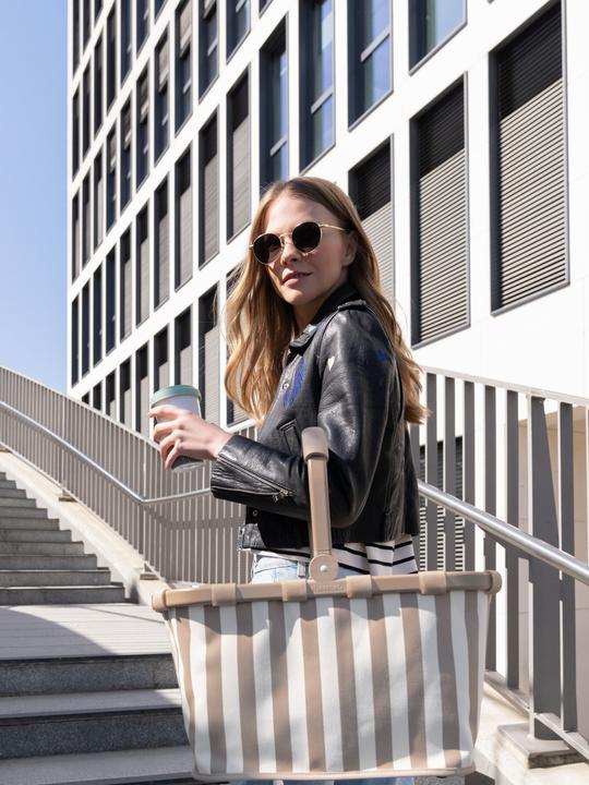 Produktbild reisenthel Einkaufskorb Carrybag Summerstripes Coffee