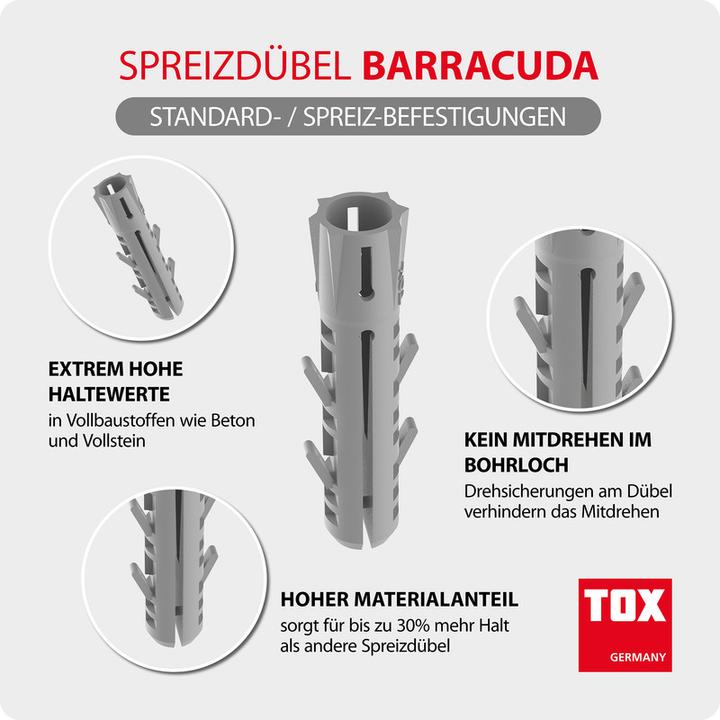 Actual product image Tox Expansion anchor Barracuda 10x50 mm 50 pieces (50 pcs.)