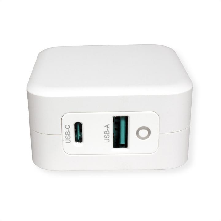 Produktbild Roline USB Ladegerät 2P. 1xPD+ 1xQC3.0 max. 65W (65 W, 2 Ports)