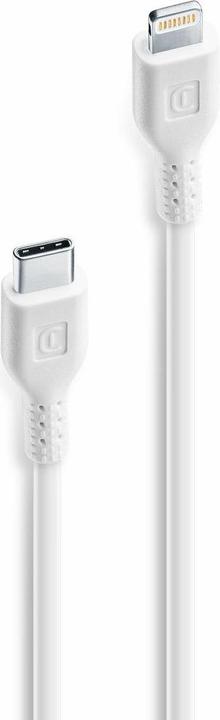 Image du produit Cellularline Power Cable 15cm - USB-C to Lightning (0.15 m, USB 3.2 Gen 1)