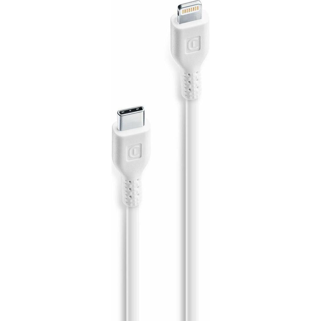 Cellularline Power Cable 15cm - USB-C to Lightning (0.15 m, USB 3.2 Gen 1), Cavo USB