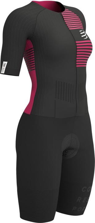 Image du produit Compressport Aero SS Trisuit Femmes Noir/Jazzy (XS)