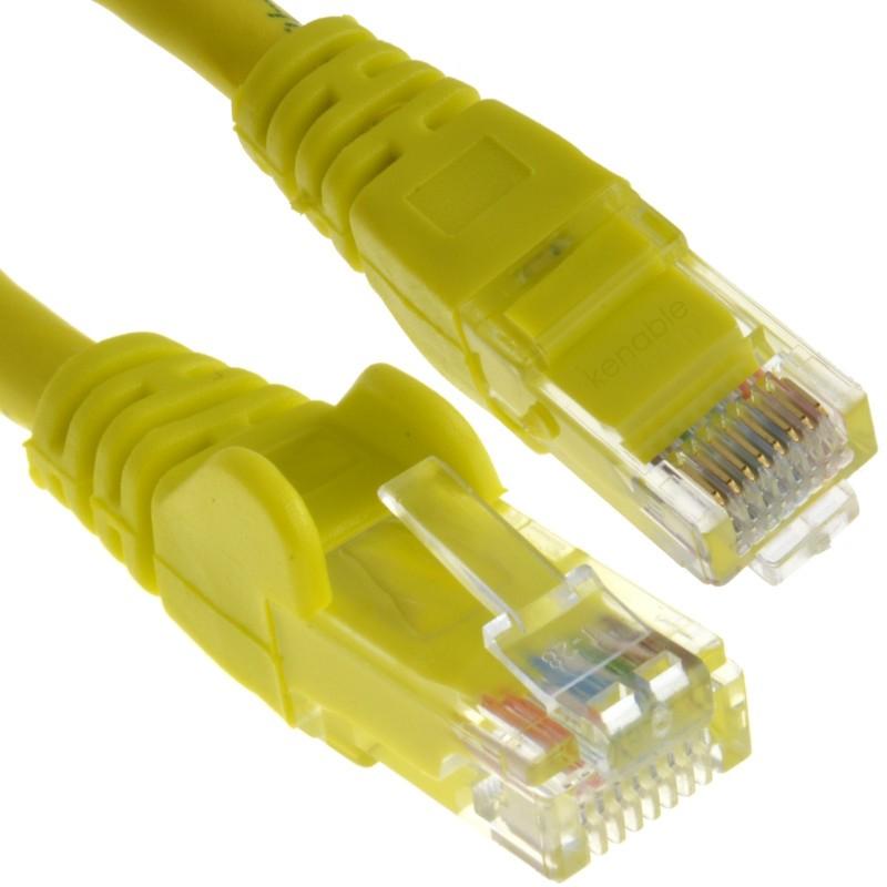 Thumbnail - Cables Direct CDL 1m Gigabit Networking Yellow (U/UTP, CAT6, 1 m), Netzwerkkabel