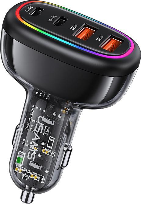 Produktbild Usams Ład. sam. 2xUSB-C 2xUSB-A C34 120W Fast Charge niebieski/blue CC169CC01 (US-CC169) (120 W)