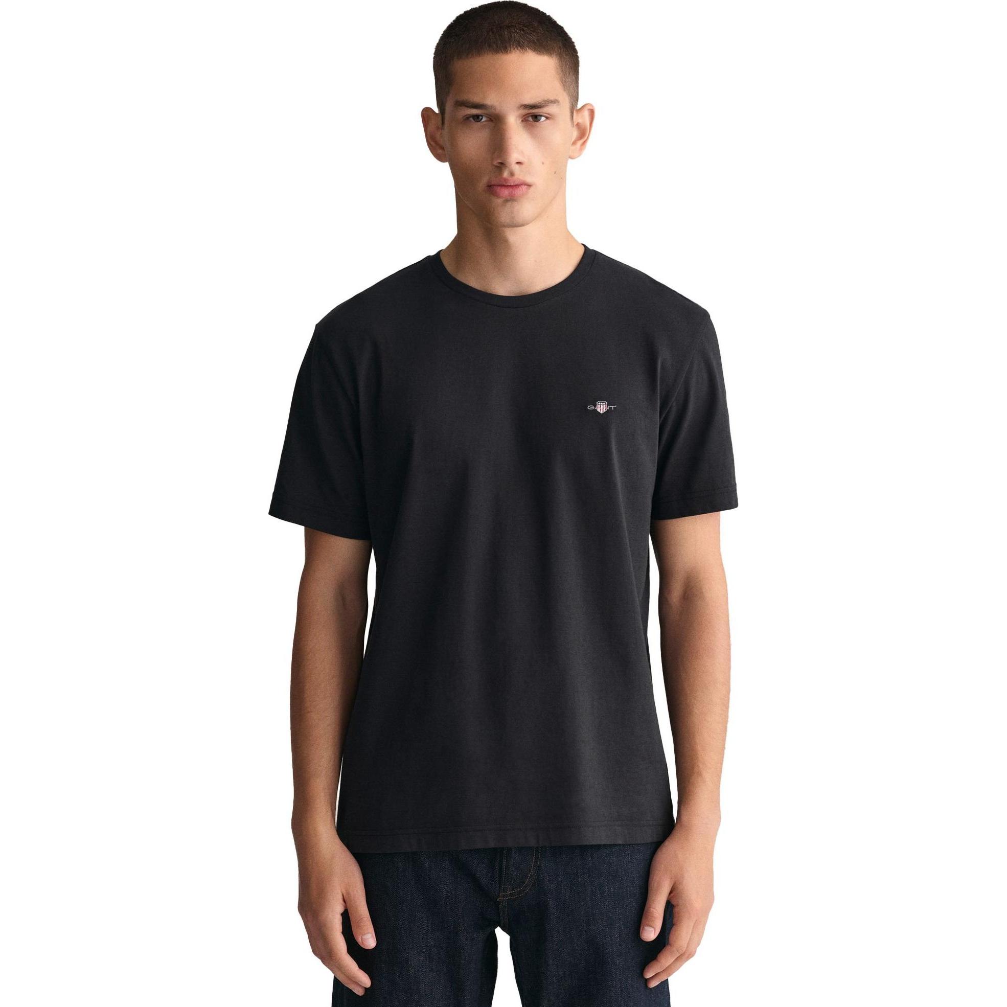 Thumbnail - GANT, Herren, Shirt, Reg Shield, Schwarz, (XL)