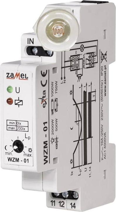 Actual product image Zamel Fire extinguisher switch with SOH-01 230V AC WZM-01/S1