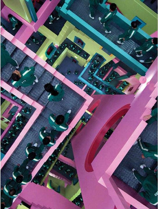 Squid Game Stampa su tela Vertigo (30 x 40 cm)