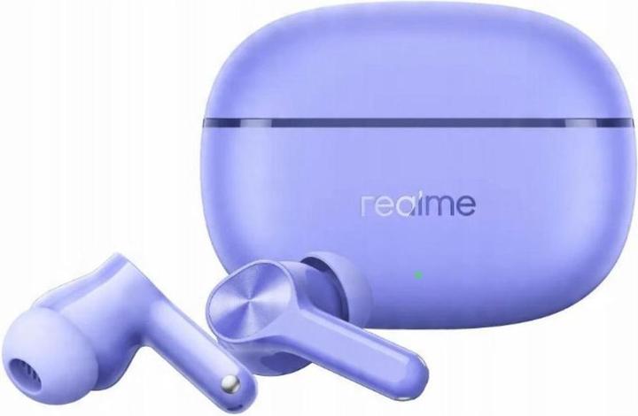 Actual product image realme Wireless headphones Wireless earphones T200 Lite purple (48 h, Wireless)