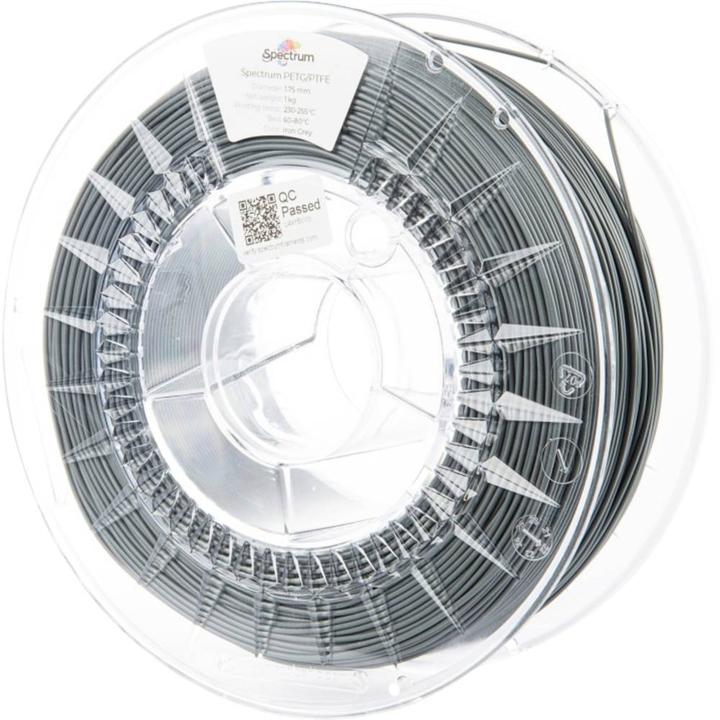 Produktbild Filament PETG-PTFE Iron Grey 1.0kg 1.75mm (PETG, 1.75 mm, 1000 g, Grau)