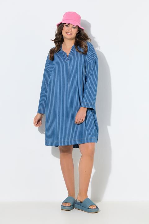 Image du produit Laurasøn Robe rayée en denim, manches longues (48)
