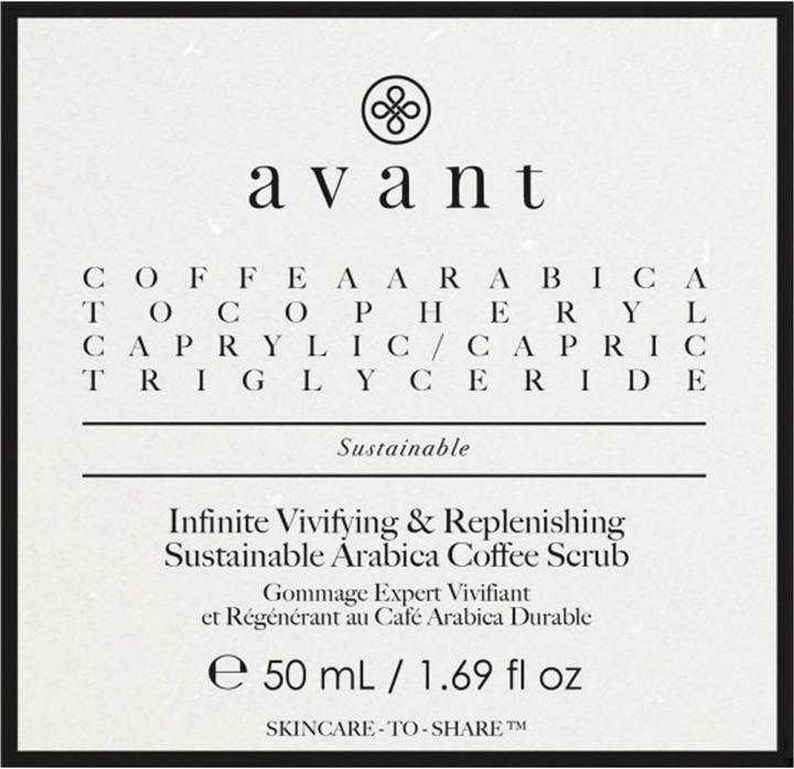 Actual product image Avant - Sustainable Arabica coffee scrub Boundlessly invigorating and refreshing