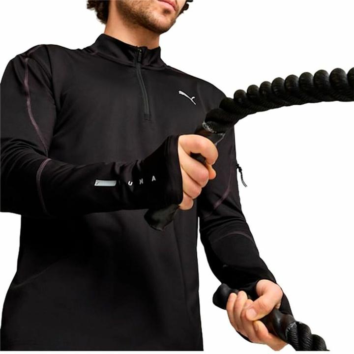 Produktbild Puma Herren Sweater ohne Kapuze Flex 1/4 Zip Schwarz (S)