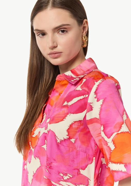 Actual product image Comma Kleid Baumwoll-Kleid mit Hemdkragen und All-over-Print (34)