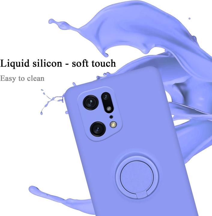 Image du produit Cadorabo TPU Liquid Ring Silicone Case Case pour Oppo FIND X5 PRO (Oppo Find X5 Pro)