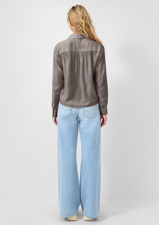 Immagine prodotto s.Oliver Bluse Leicht transparente Bluse mit Gummizug am vorderen Saum (34)