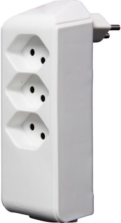 Produktbild Brennenstuhl cleverLINE Abzweigstecker 3+1 fach weiss, drehbar bis 300° (ohne Aufhänger) *CH* (Typ 13, 4 x)