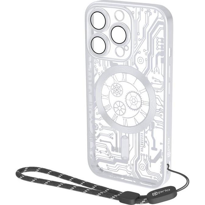 prio elegante Handyhülle MAG für iPhone 16 (6,1 Zoll) silber (Apple iPhone 16), Smartphone Hülle, Silber