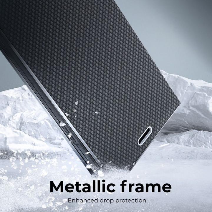 Produktbild NoName Book case OEM LUNA Book Carbon for Xiaomi Redmi 9AT / Redmi 9A black (Xiaomi Redmi 9A)