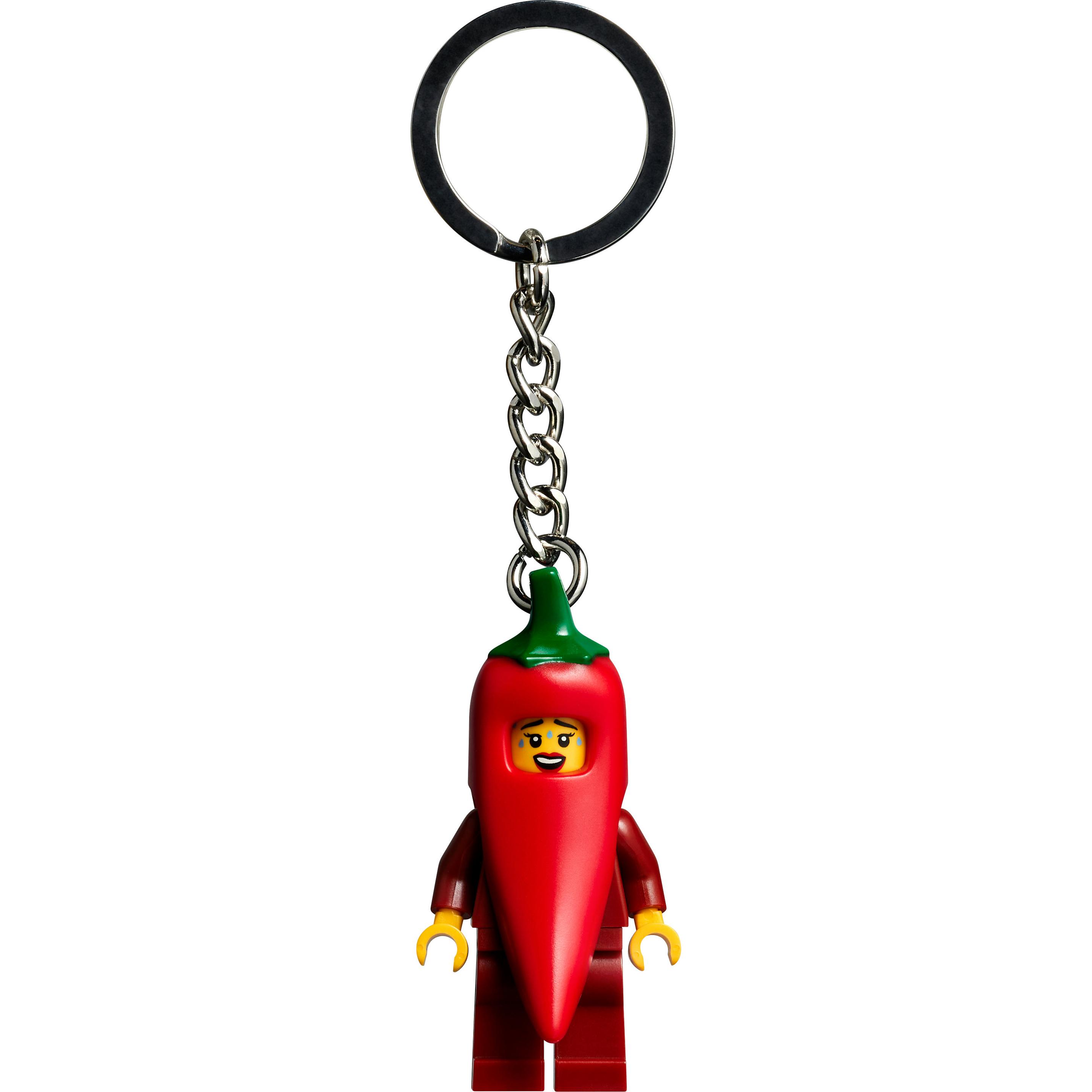 LEGO, Unisex, Portachiavi, Schlüsselanhänger mit Chilischoten-Mädchen (854234), Multicolore